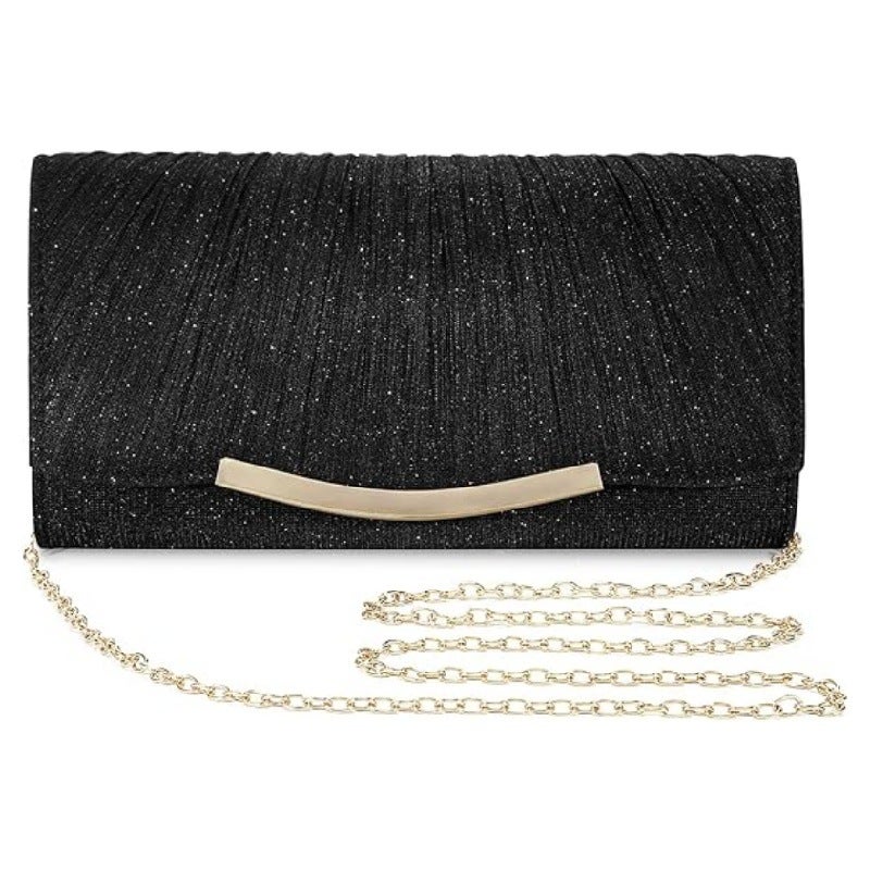 Versatile Classic High-End Pleated Bag Women'S Evening Bag Single Shoulder Cross-Body Evening Bag Clutch Bag - Image 1