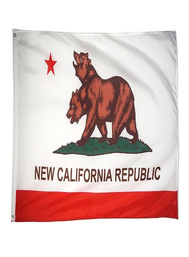 DANF FLAG New California Republic Flag Banner 3ftx5ft Polyester with Brass Grommets - Image 1