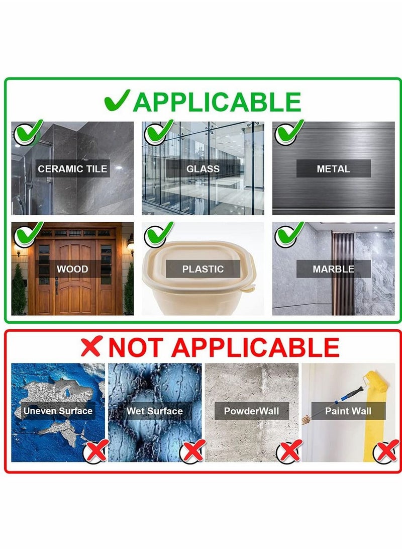 KASTWAVE - 240 PCS Removable Double Sided Adhesive Tape, Reusable Mounting Tape with Storage Box, Wall Tape Strips Transparent Tape for Photo Walls Poster Spring... - Image 1