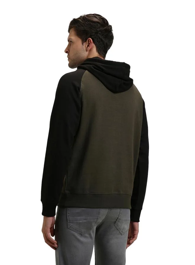Dennis Lingo Color Block Hoodie with Front Pocket by Styli