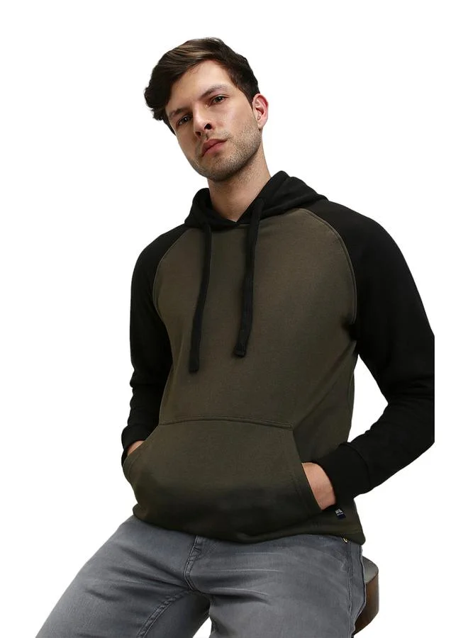 Dennis Lingo Color Block Hoodie with Front Pocket by Styli