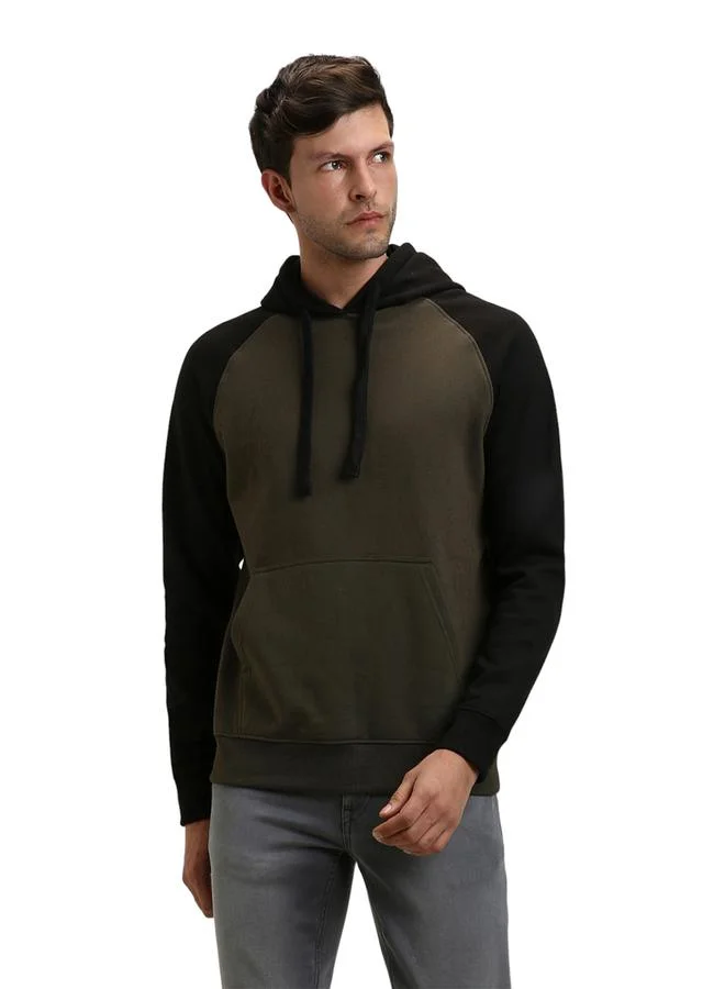 Dennis Lingo Color Block Hoodie with Front Pocket by Styli