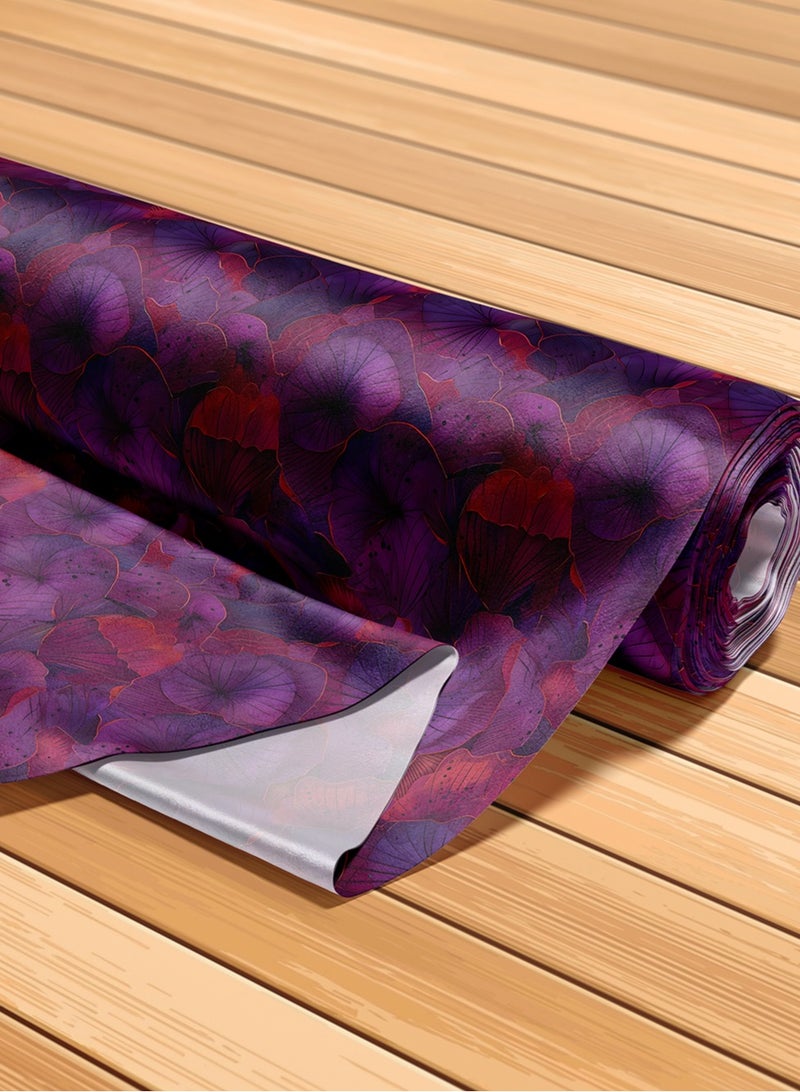 Vellato Al Lail Aramny Silk Fabric By The Yard Purple Red Floral Jalabiya Makhweer Dressmaking 58 Inches Width - Image 5