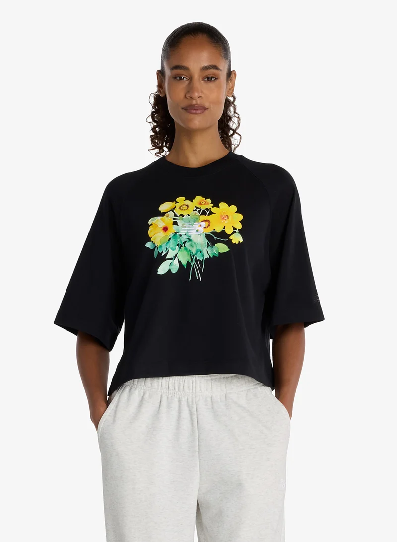 Watercolor Yellow Boxy T-Shirt