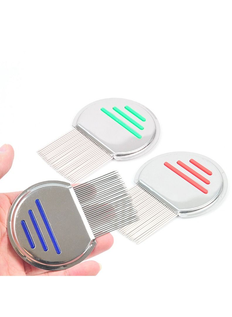 Stainless Steel Lice Comb Kids Hair Rid Head-lice Nit Free Brush Terminator - Image 1