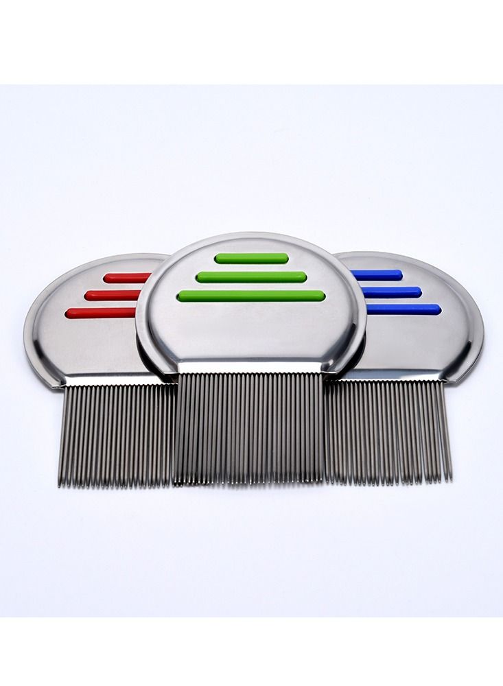 Stainless Steel Lice Comb Kids Hair Rid Head-lice Nit Free Brush Terminator - Image 2