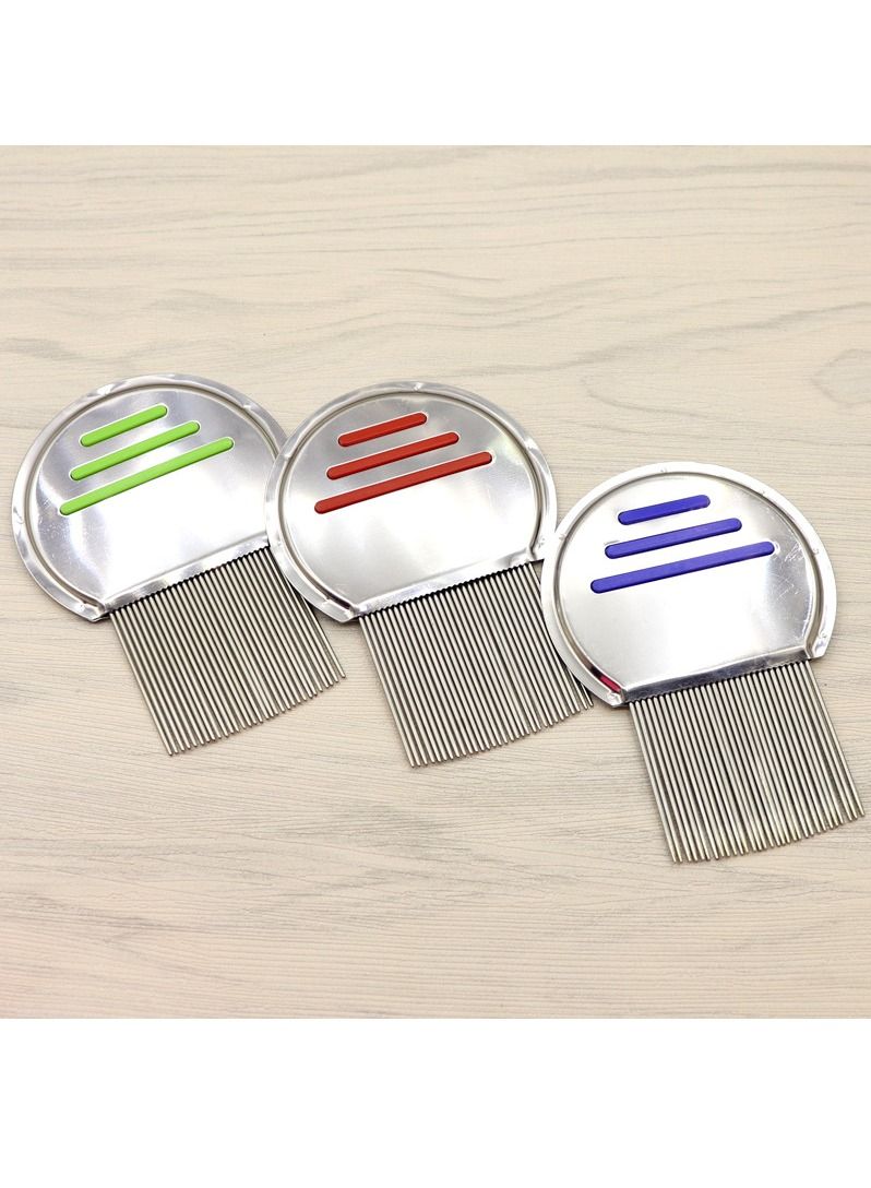 Stainless Steel Lice Comb Kids Hair Rid Head-lice Nit Free Brush Terminator - Image 3