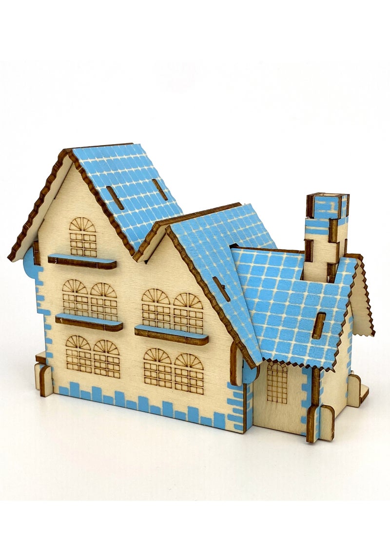 3D Wooden Puzzle: Architectural Model Building Kits - DIY Educational Crafts, Home Decor & Unique Gift Idea - Image 4