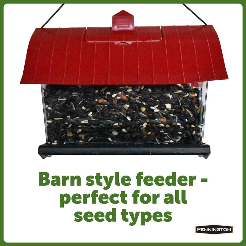 Pennington Country Barn Hopper Bird Feeder, 4.5-Pound Capacity Bird Feeders - Image 3