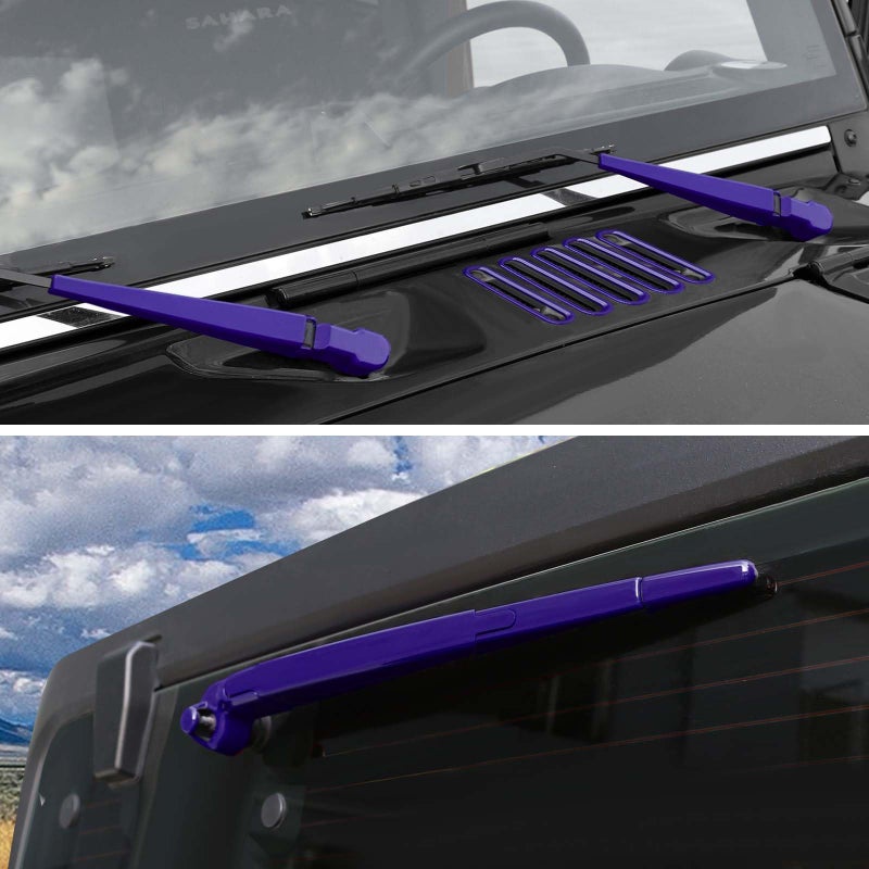 JeCar 10pcs Purple Hood Vent Covers Windshield Wiper Covers Trim Kit for 20072018 Jeep Wrangler JK Exterior Accessories - Image 2