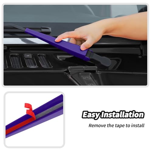 JeCar 10pcs Purple Hood Vent Covers Windshield Wiper Covers Trim Kit for 20072018 Jeep Wrangler JK Exterior Accessories - Image 3
