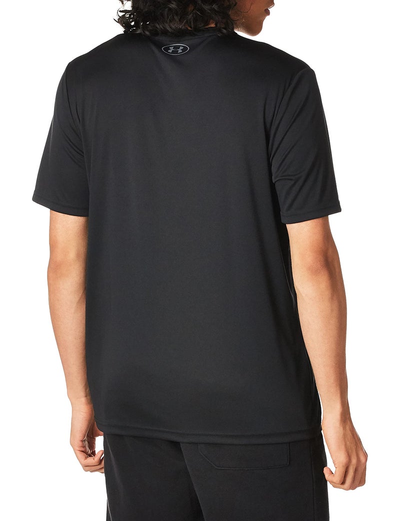 Under Armour Men's Velocity 2.0 Short Sleeve V Neck T Shirt, (001) Black / / Pitch Gray, Large - Image 3