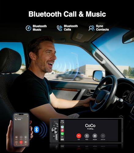 AINAVI 6.36 Inch Single Din Touchscreen Car Stereo Carplay Android Auto SWC/FM/Bluetooth - Image 3