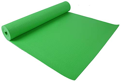 Fitvids 1/4-Inch High Density Thick Non Slip Yoga Mat with Knee Pad and Carrying Strap for Workout, Pilates, Gym Home Exercise, Green - Image 4