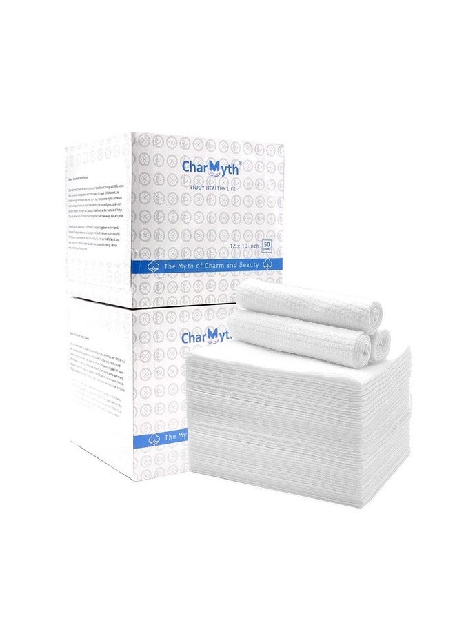 Charmyth Disposable Face Towel Clean Face Tissue Skin Towel 100 Count Xl Extra Thick Soft Disposable Makeup Remover Dry Wipes Organic Cruelty Free And Degradable Clean Towel For Sensitive Skin - Image 1