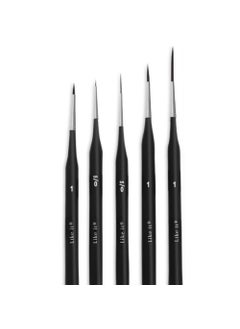 Like-It Like it Detailing Paint Brushes Set 5pcs Professional Miniature Liner Brushes for Fine Detailing Painting for Acrylic Oil Watercolor Gouache  - Image 1
