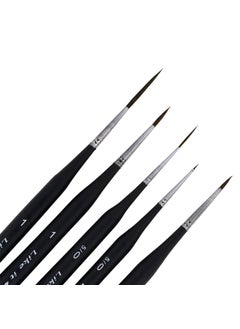 Like-It Like it Detailing Paint Brushes Set 5pcs Professional Miniature Liner Brushes for Fine Detailing Painting for Acrylic Oil Watercolor Gouache  - Image 4
