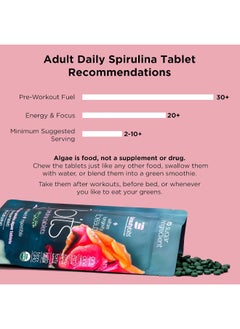 ENERGYBITS ENERGYBITS BEAUTYbits Pure Spirulina Tablets - Bag of 1,000 Tablets  - Image 5