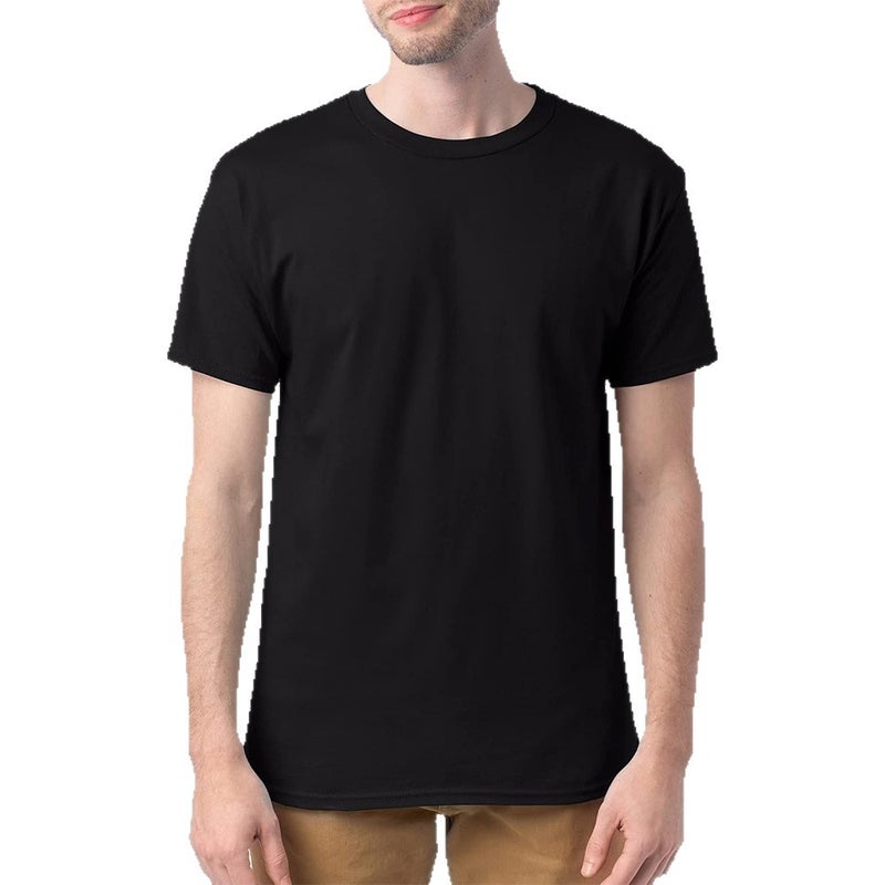 قميص رجالي كاجوال قصير الأكمام ياقة دائرية مع جيب - Image 5