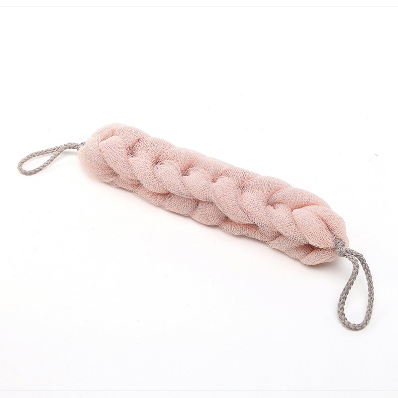 8 Pcs Comfortable Bath Hand-held Weave Bath Strip Bath Towel(Grey, , Beige and Khaki) - Image 4