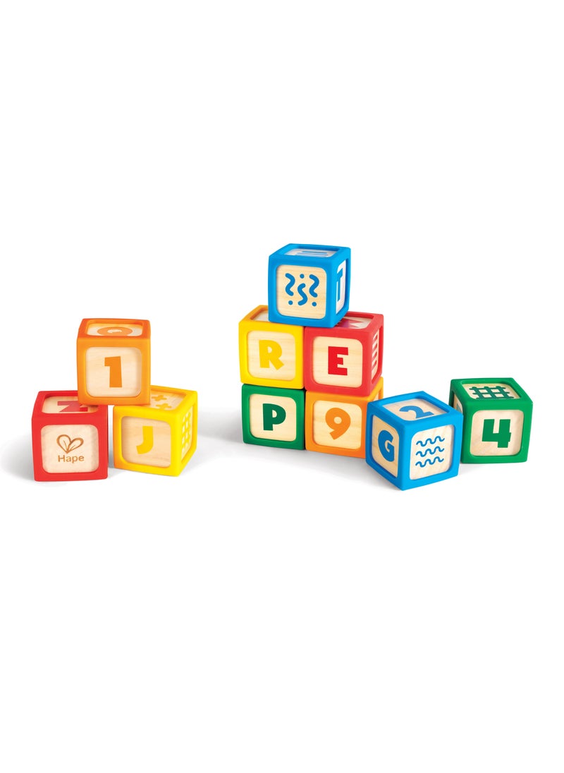 Hape Hape Grip-n-Stack Silicone & Wood Blocks  - Image 2