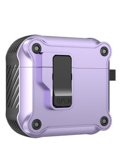 For Apple Airpods Earphone Case Simple Mecha Airpods4 Protective Case Airpods Bluetooth Earphone Case-Color:Purple-Applicable Models:Airpods Pro2 Generation