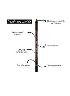 Seven Seas Seven Seas Longwear Matte Eye Pencil 12 Hr Long Stay Smooth One Stroke Application  Intense Color Pay Off  Soft Blendable Formula  Smudge Proof  Water Proof  Brown  - Image 3