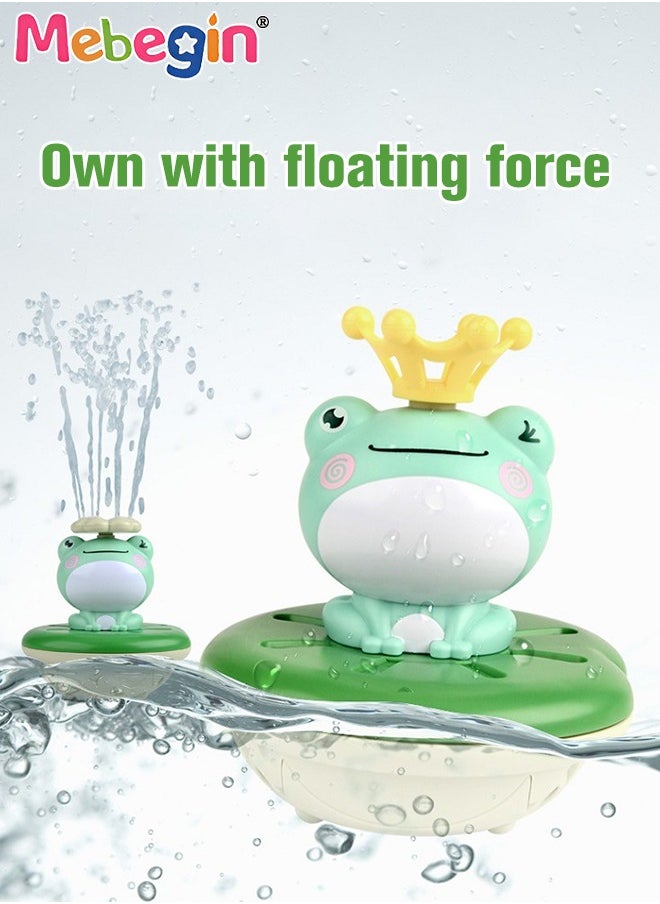 MEBEGIN - Electric Baby Bath Frog Toy,Spray Water Spraying Squirt Toy 4 in 1 Bathtub Bath Toy for Infants Babies Toddlers Sprinkler Bath Toys - Image 1