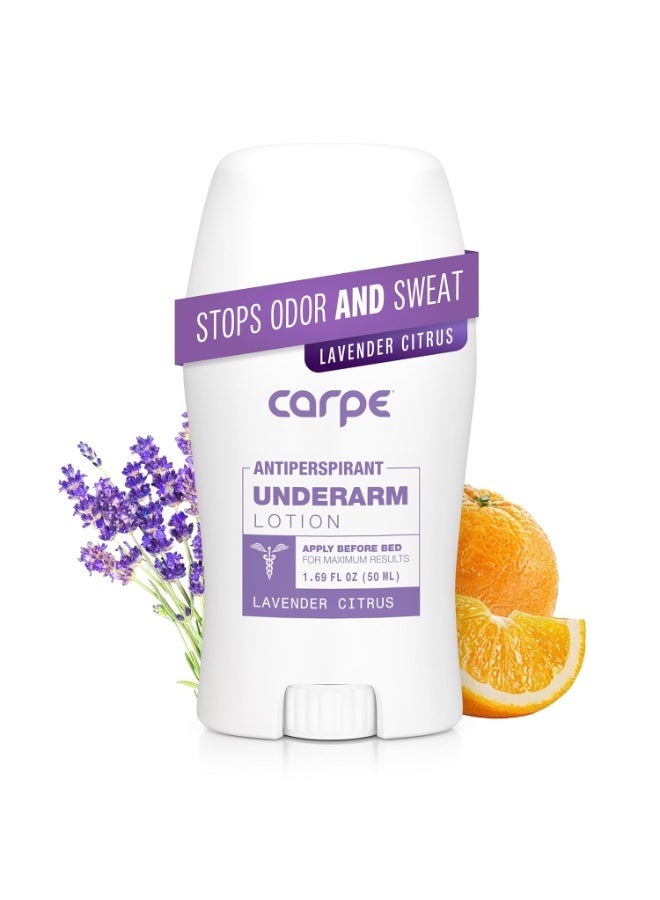 Carpe Carpe Underarm Antiperspirant and Deodorant, Clinical strength with Lavender Citrus scent, Combat excessive sweating Stay fresh and dry, Great for hyperhidrosis Size: 1.69 Fl Oz (Pack of 1) - Image 1