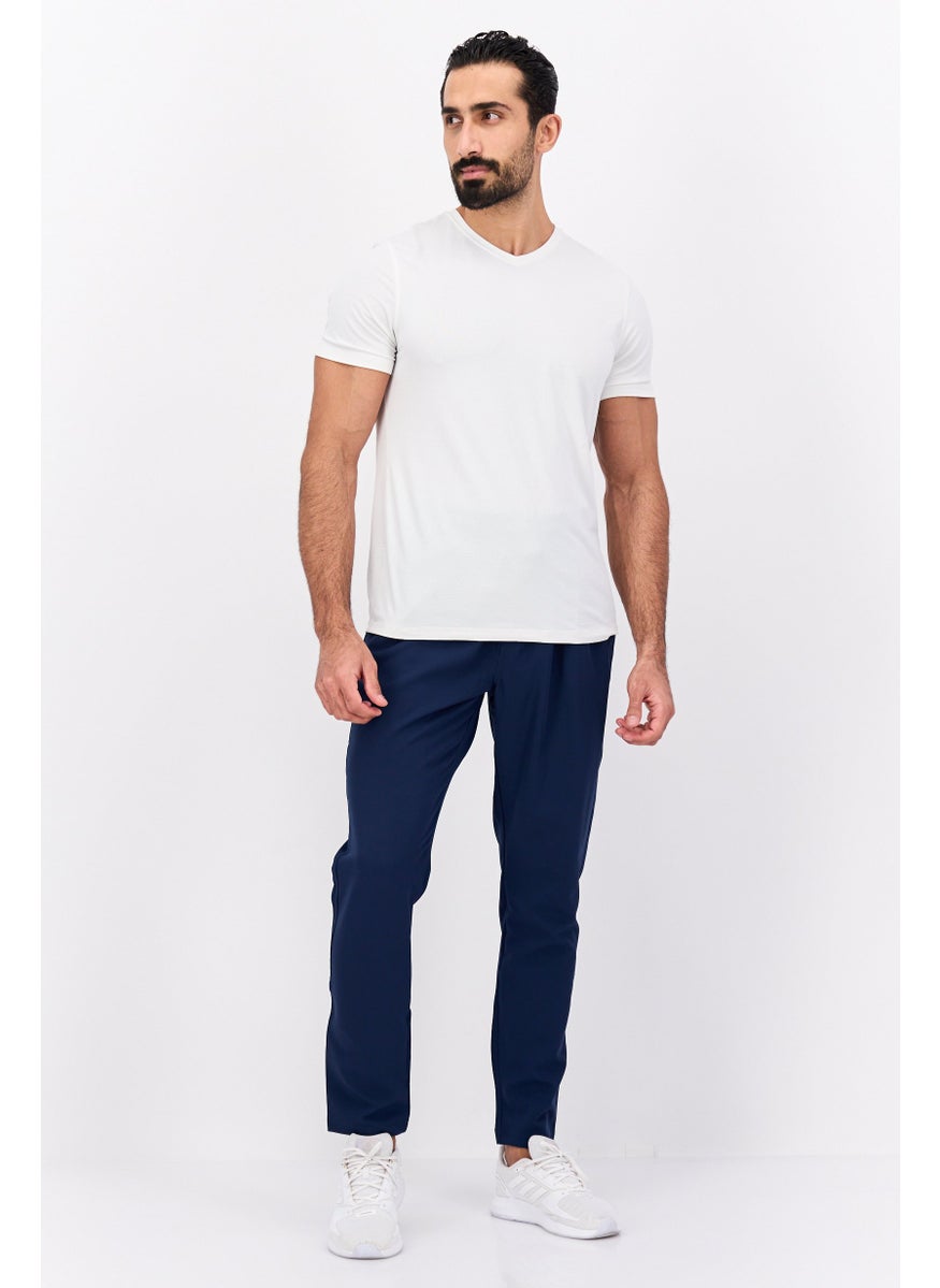 Men Slim Fit Solid Sweatpants, Navy Blue - pzsku/Z743C045136E93C17442DZ/45/_/1737643046/d732f2d6-9c77-4eba-8c8d-40d5795f50b9