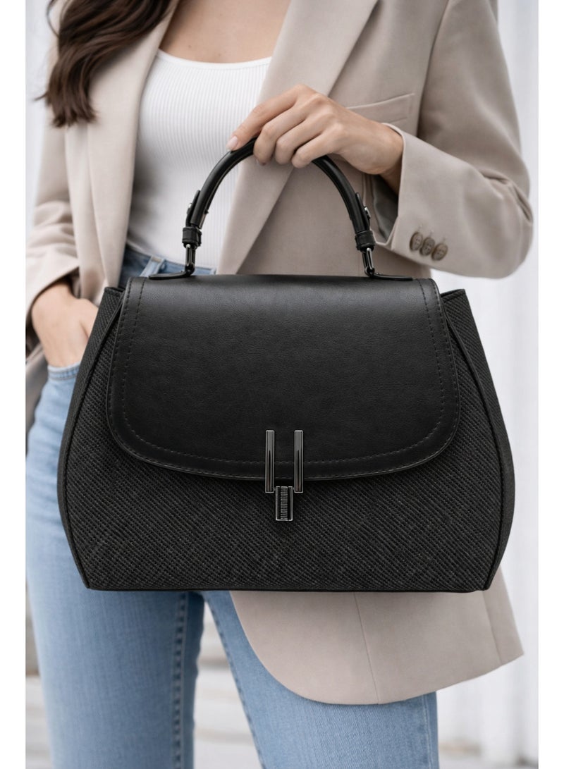 لايف ستيلاش  حقيبة يد انيقة - اسود ZH-11 - Image 4