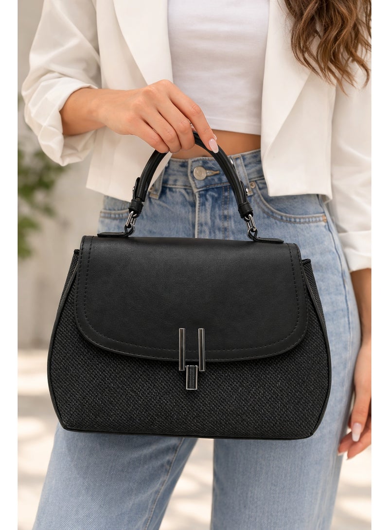 لايف ستيلاش  حقيبة يد انيقة - اسود ZH-11 - Image 4