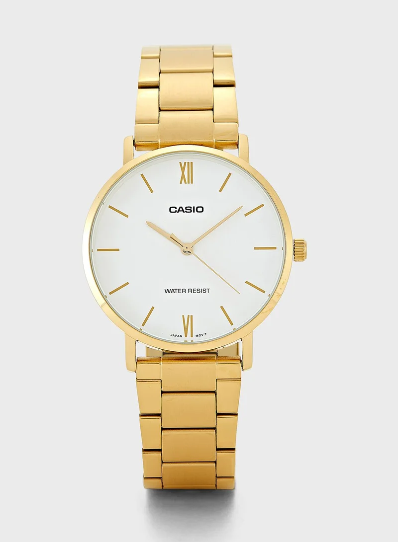 CASIO Mtp-Vt01G-7Budf Analog Watch