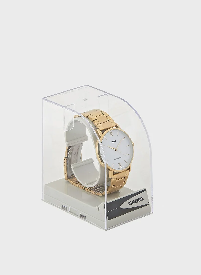 CASIO Mtp-Vt01G-7Budf Analog Watch
