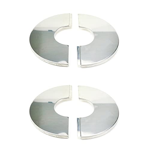 Tsnamay Wall Split Flange, Stainless Steel Round Escutcheon Plate for 2"/51mm Diameter Pipe, Pack of 2 - Image 1