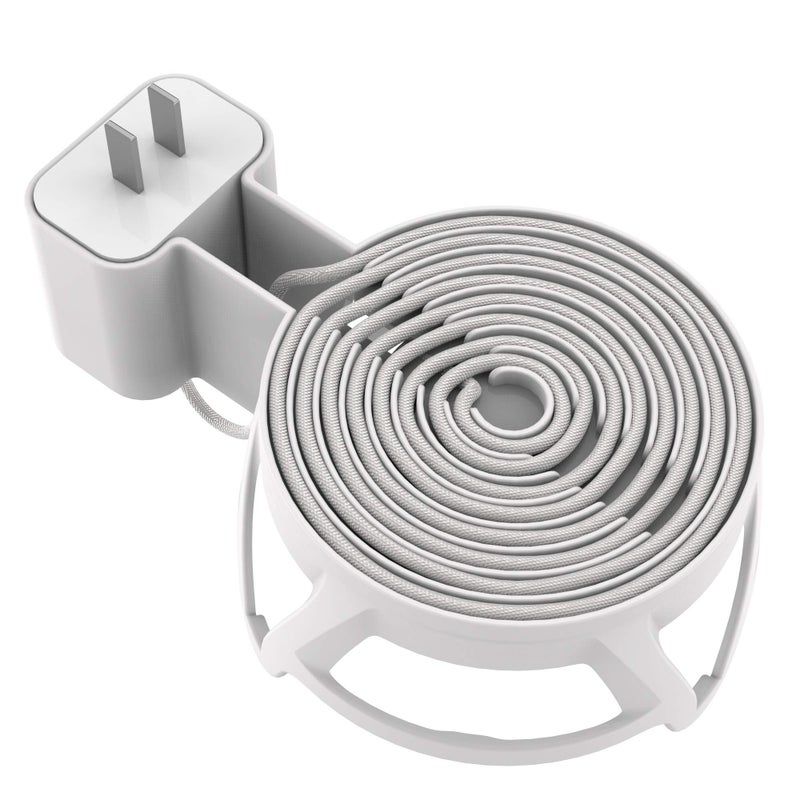 LeongLzt Ouligei Top-Notch Quality Homepod Mini Wall Mount Holder, Homepod Mini Plug Mount with in-Built Cable Management System, No Screws Needed - an Elegant Space Saving Accessory - Image 2