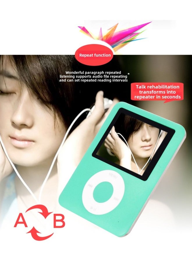 Generic Classic Little Fat Mp4 Mini Walkman Student MP3 Player Gift Multi-language Distribution-Body Color:Blue-Memory Capacity:8GB  - Image 4
