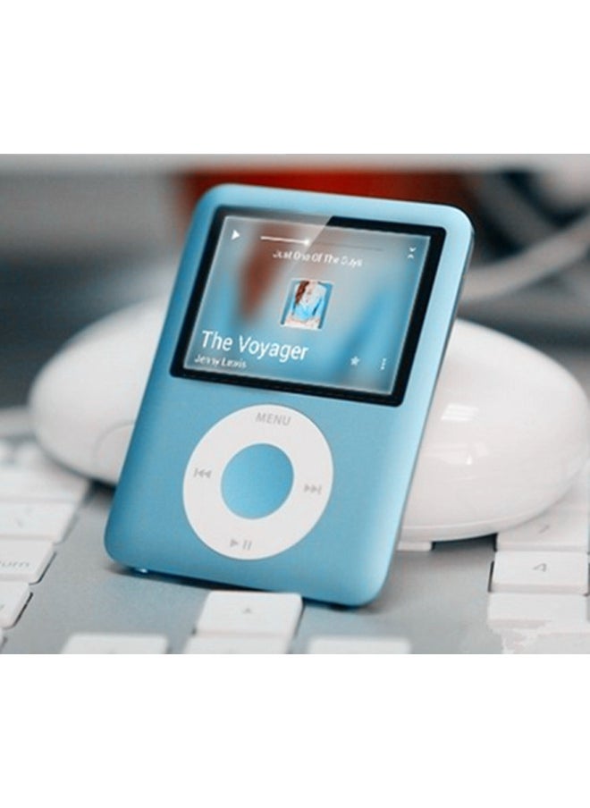 Generic Classic Little Fat Mp4 Mini Walkman Student MP3 Player Gift Multi-language Distribution-Body Color:Blue-Memory Capacity:8GB  - Image 1