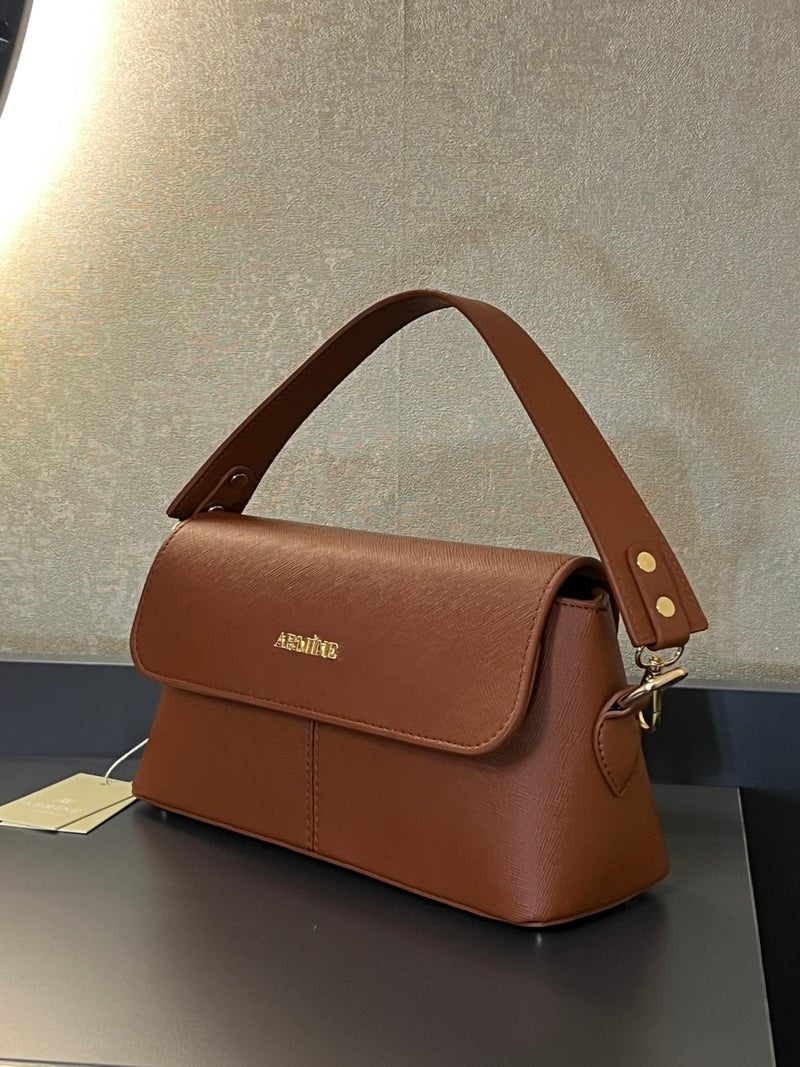 Armine ARM.347.TB Special Color Konbin Leather Women's Handbag Designed as Handbags - Image 2