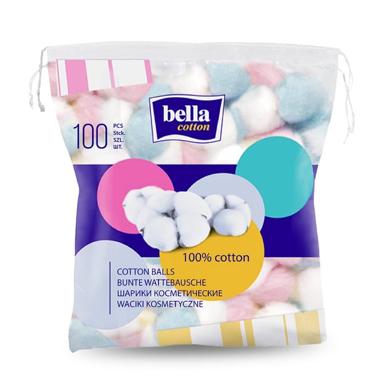 Bella Cotton Cosmetic Balls - 100pcs | Cleansing & Hygiene | Excess Make up Removal Balls | 100% cotton | Daily use | Soft & Skin Friendly - Image 5
