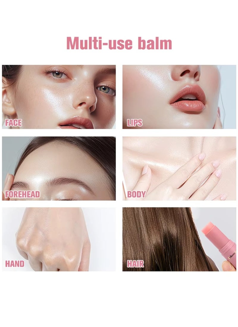 lakerain - Wrinkle Bounce Multi Balm Stick Multi Purpose Balm Stick Long Lasting Moisturizing Anti Aging Anti Wrinkle Eye Neck and Lip Balm Reduce Fine Lines and Wrinkles Hydrating Multi Use Balm 9g - Image 1