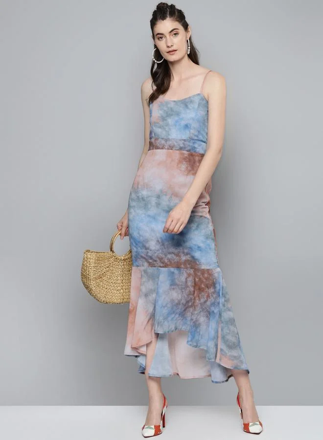 ساسافراس Tie-Dye Midi Dress