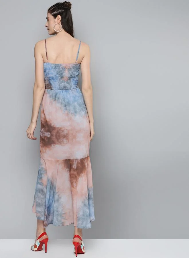 ساسافراس Tie-Dye Midi Dress