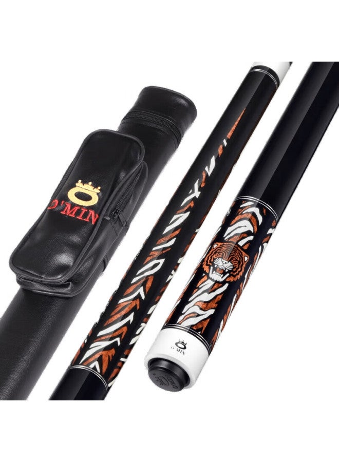 O'MIN Fuhutai Pool Cue, Big Head Black 8 Ball Cue, Chinese 8-Ball Detachable Billiard Cue, American 16-Color 9-Ball Cue - Image 1