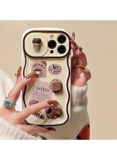 Home Clearance Sale Korean Cute 3D Coffee Push-Pull Camera Protection Phone Case For iPhone 14 /15 Plus Soft Cover  - Image 1