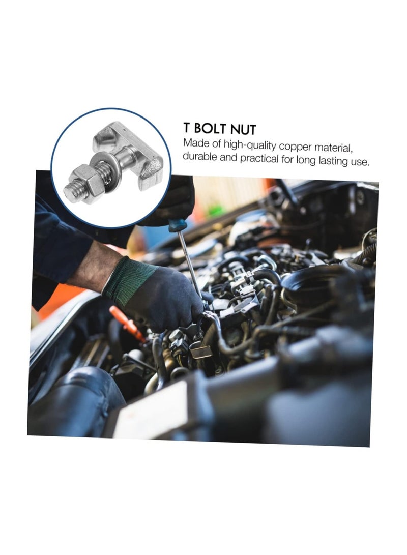 KASTWAVE T Bolt Battery Terminal Nuts, Car Battery Cable Extender Replacement Battery Terminal T Bolt for 64740 GM 19116852, VW 6x0-915-138, BMW 61128373946 (8 Pcs) - Image 2