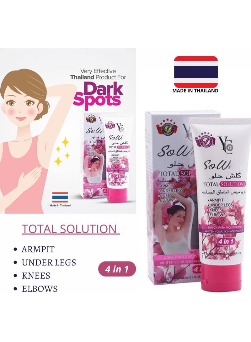 واي سي كريم تبييض 4 في 1 من سو وايت توتال سوليوشنز 100 مل - Image 3