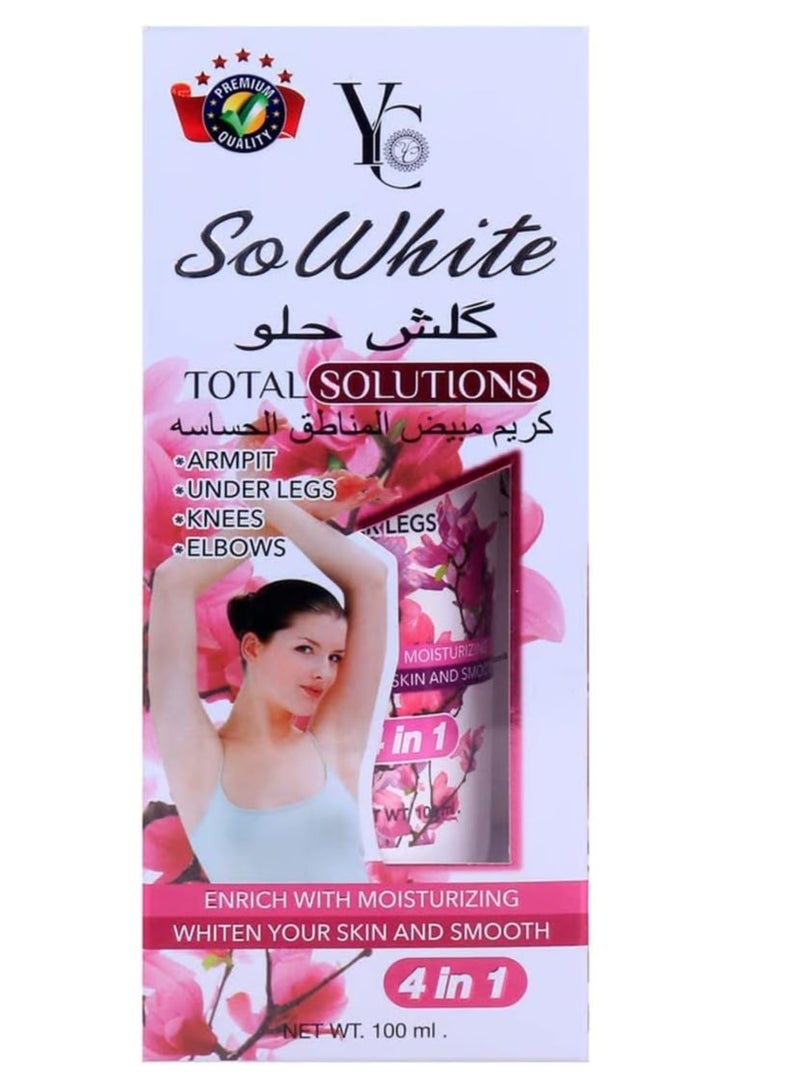 واي سي كريم تبييض 4 في 1 من سو وايت توتال سوليوشنز 100 مل - Image 2