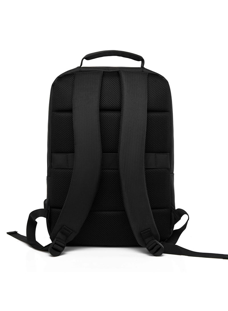 هايك Hike Unisex Premium Laptop Backpack Water Resistant 17-inch Shoulder Daypack with Built in USB Port for Travel/Business/College/School, HK8851 - BLACK - Image 4