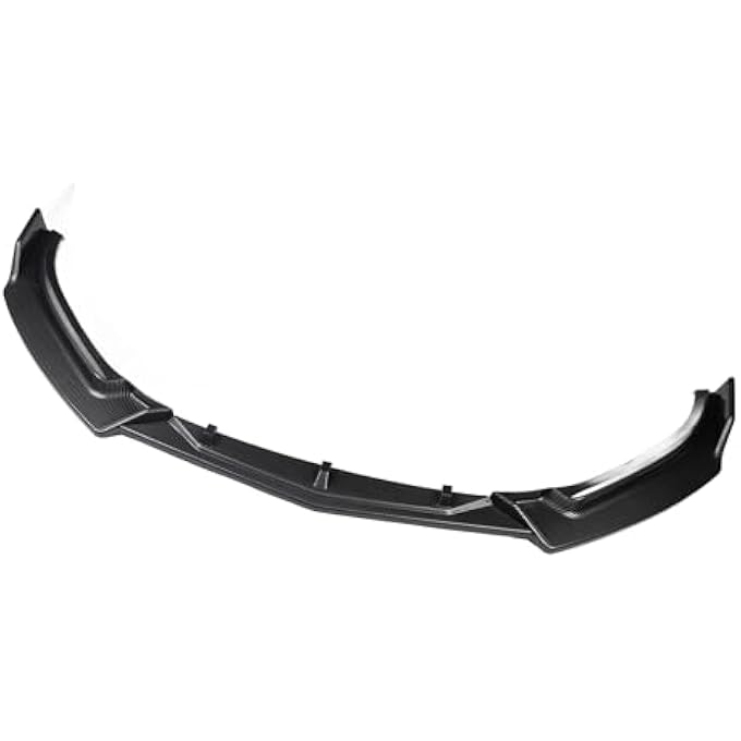Dpofirs Carbon Fiber Style Front Bumper Lip Spoiler Fit for MAZDA 3 Axela 2014-2019, High Strength and Aggressive Look, Improves Grip and Stability for Car Enthusiasts, ABS Material Carbon Fiber - Image 1